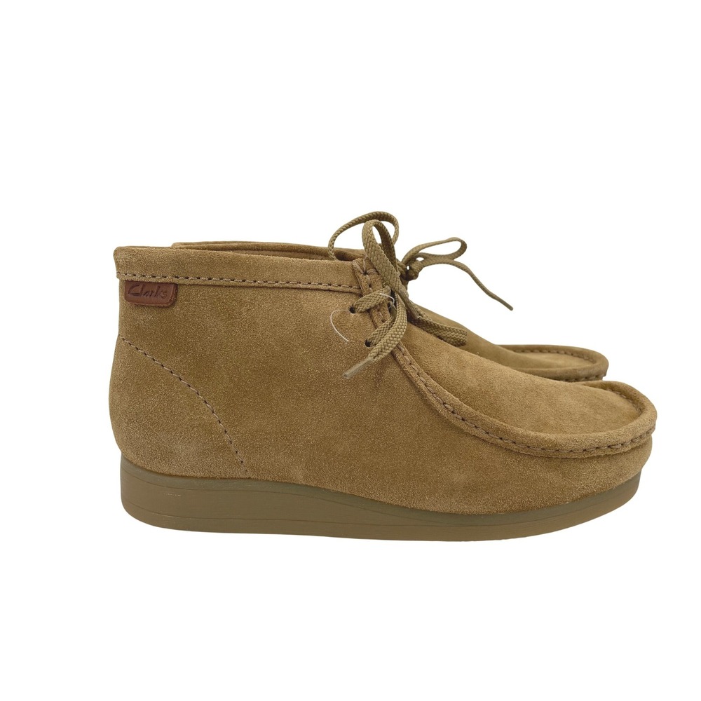Clarks Wallaston Boot Mens 9 Dark Sand Suede Moccasin Chukka Classic Preppy New